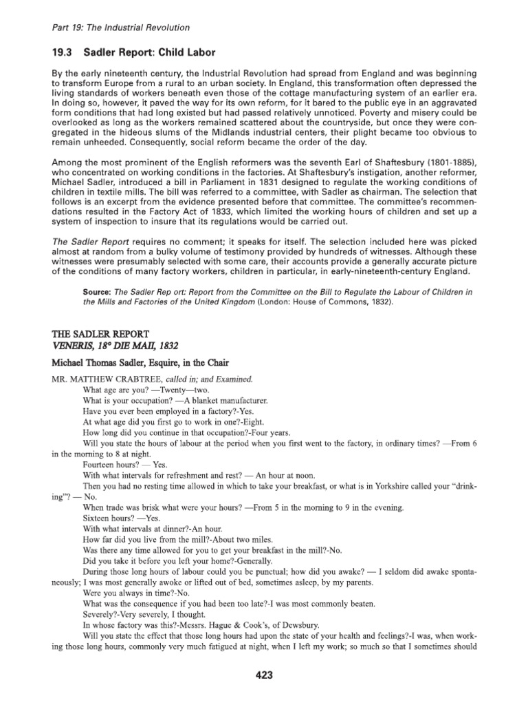Sadler Report | PDF