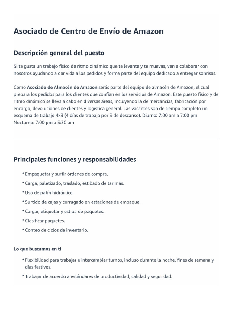 Descripcion Del Puesto 0000000059 | PDF