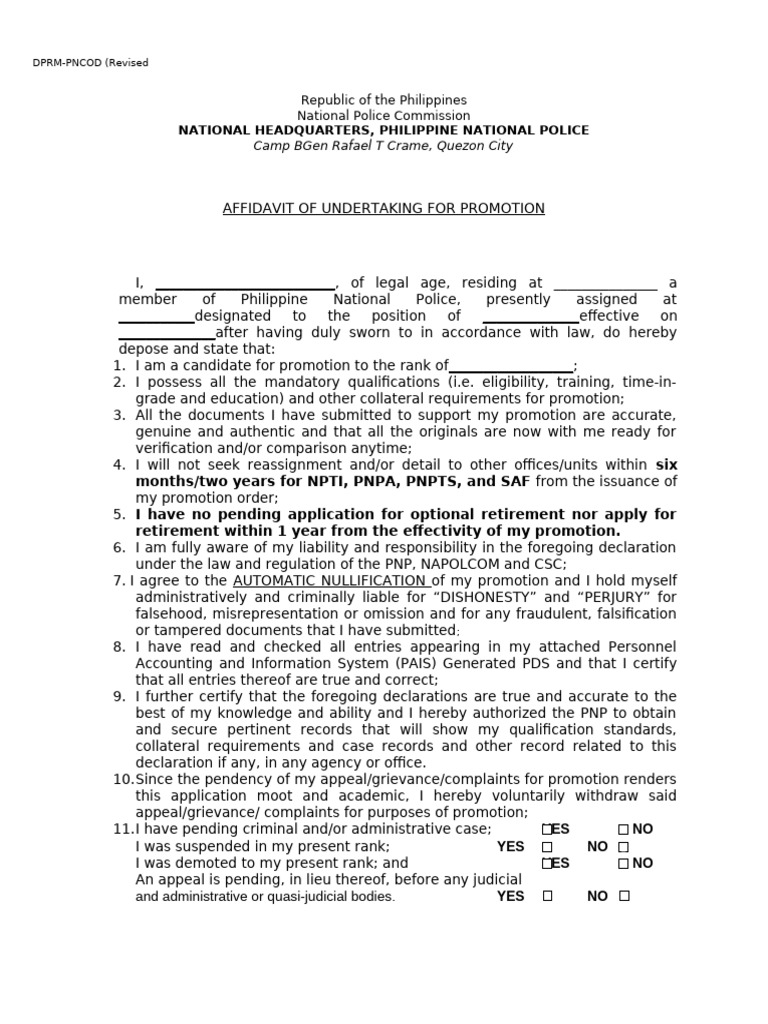 Affidavit of Undertaking | PDF | Affidavit | Common Law