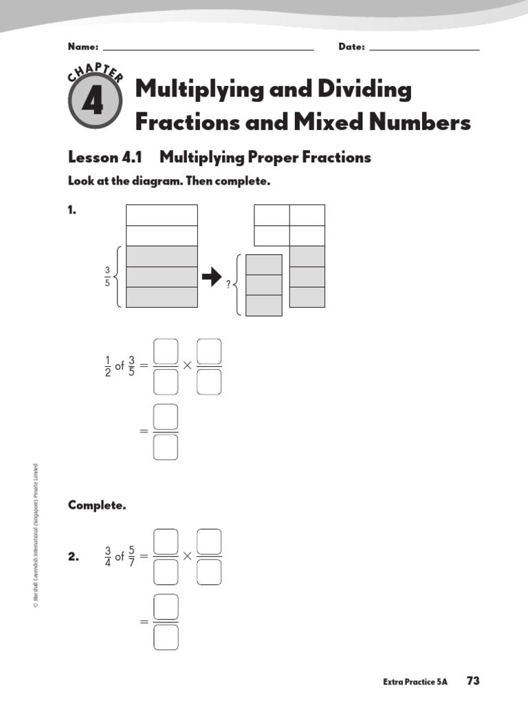 Extra Practice Grade 5 Chapter 4 | PDF
