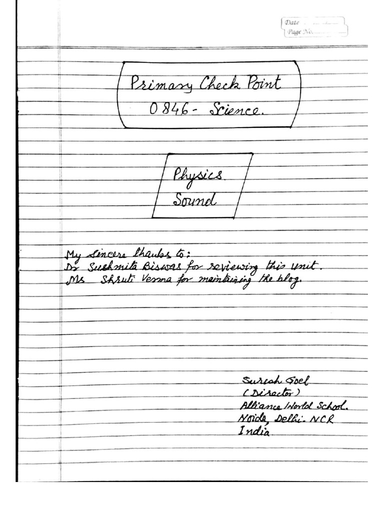Pr 0846 Physics Sound Exercise 1 | PDF