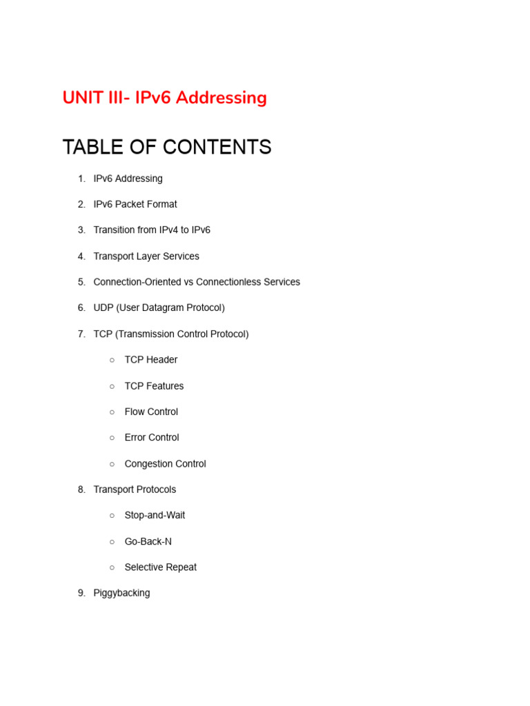 ComputerNetworksSyallubus (2) | PDF | Transmission Control Protocol | I Pv6