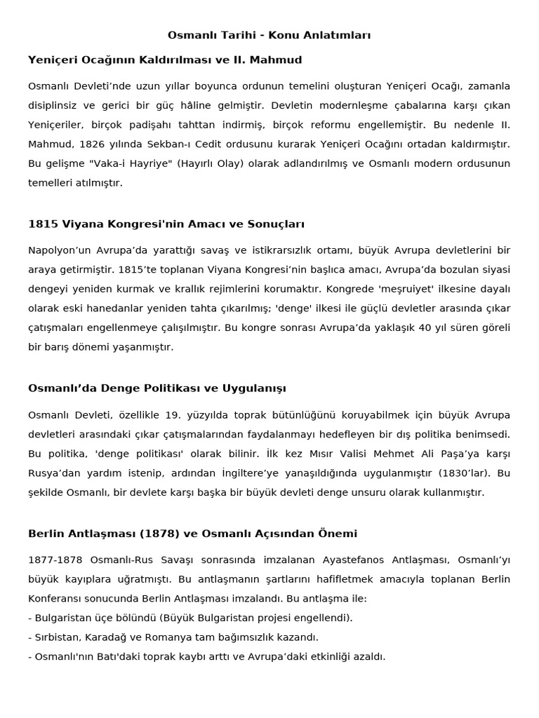 Osmanli Tarihi Konu Anlatimi 2 Genisletilmis | PDF