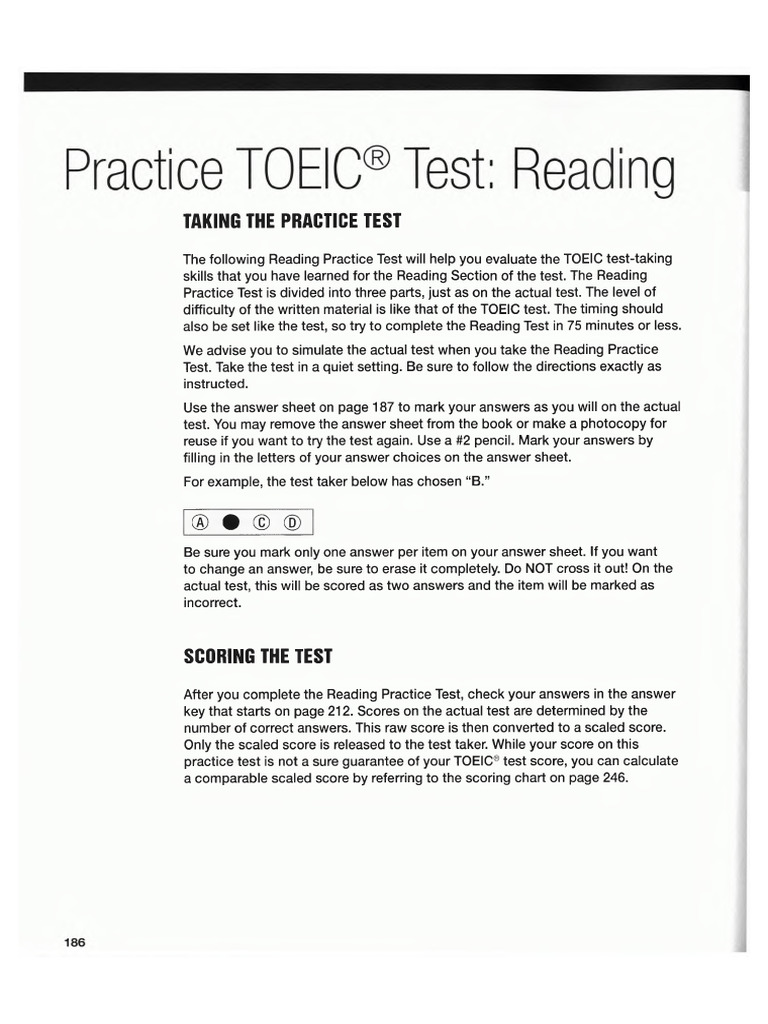 Reading Practice Test | PDF