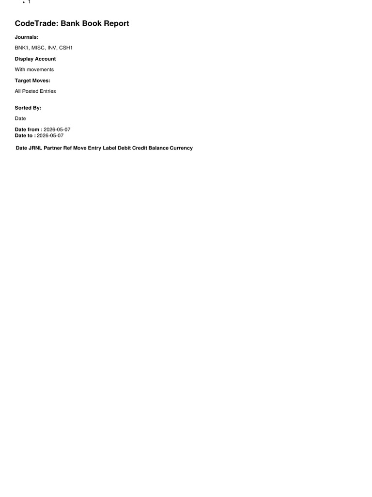 Bank Book Report | PDF