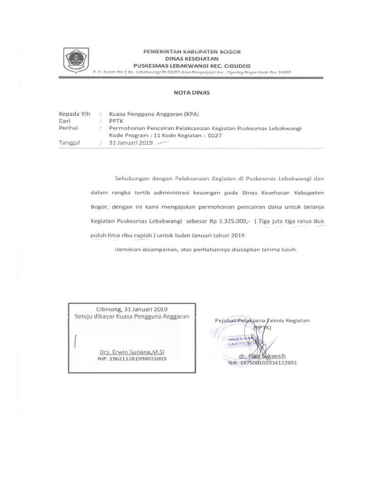 Contoh Spj Gu | PDF