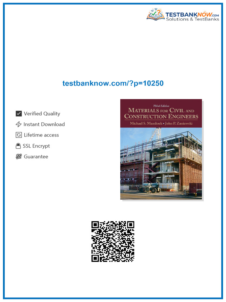 Solution Manual For Materials For Civil and Construction Engineers 3rd ...