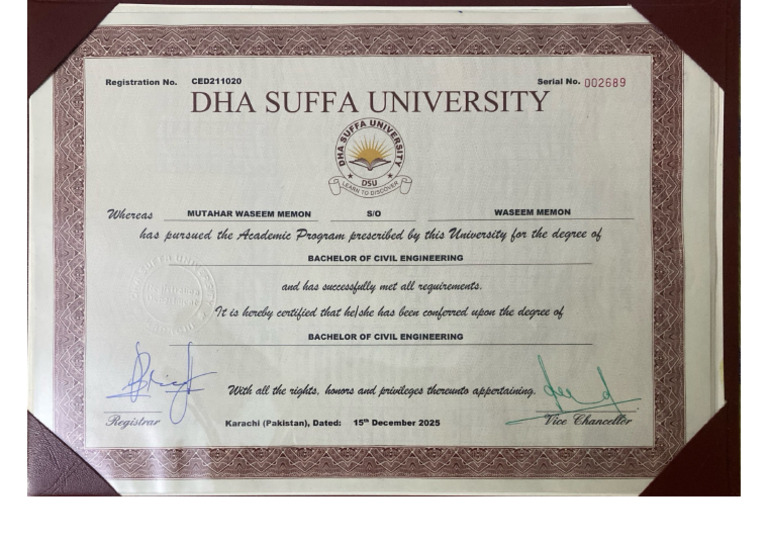 Scanned Degree | PDF