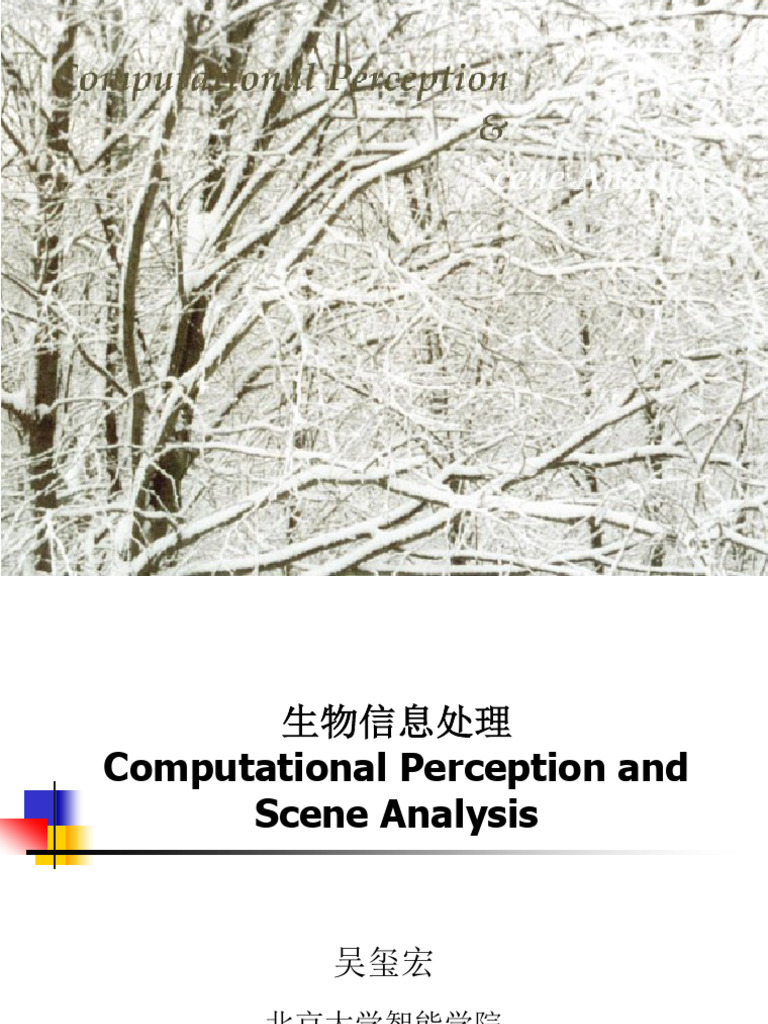 2025 Lect 1. Overview of Computational Perception and Scene Analysis 20 ...