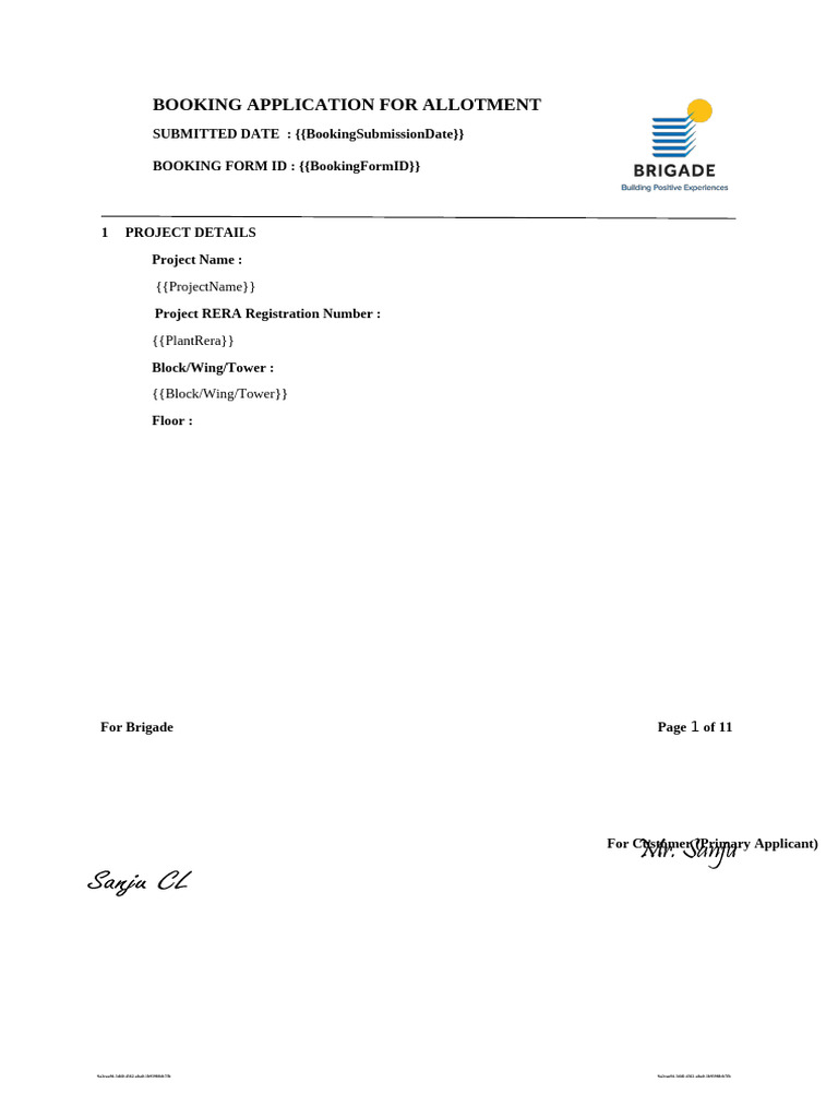 Residential Booking Form Mapped v3 | PDF | Payments | Taxes