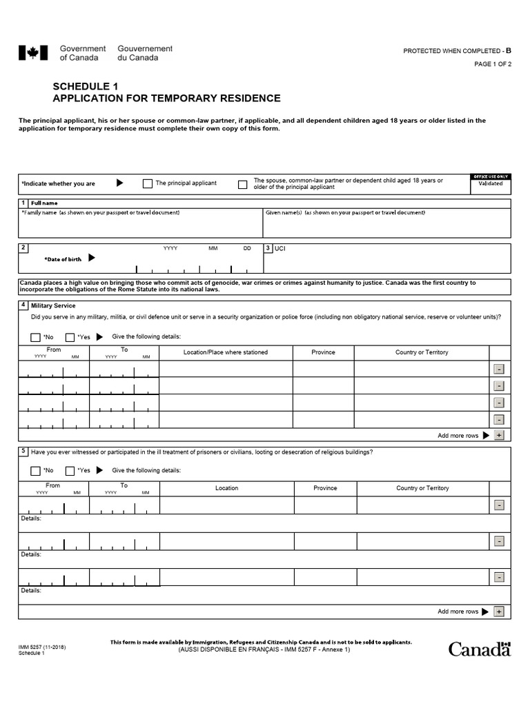 Application Form Schedule 1 | PDF | Justice | Crime & Violence