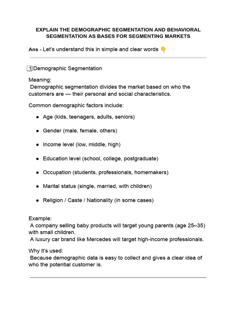 Market Segmentation | PDF | Market Segmentation | Brand