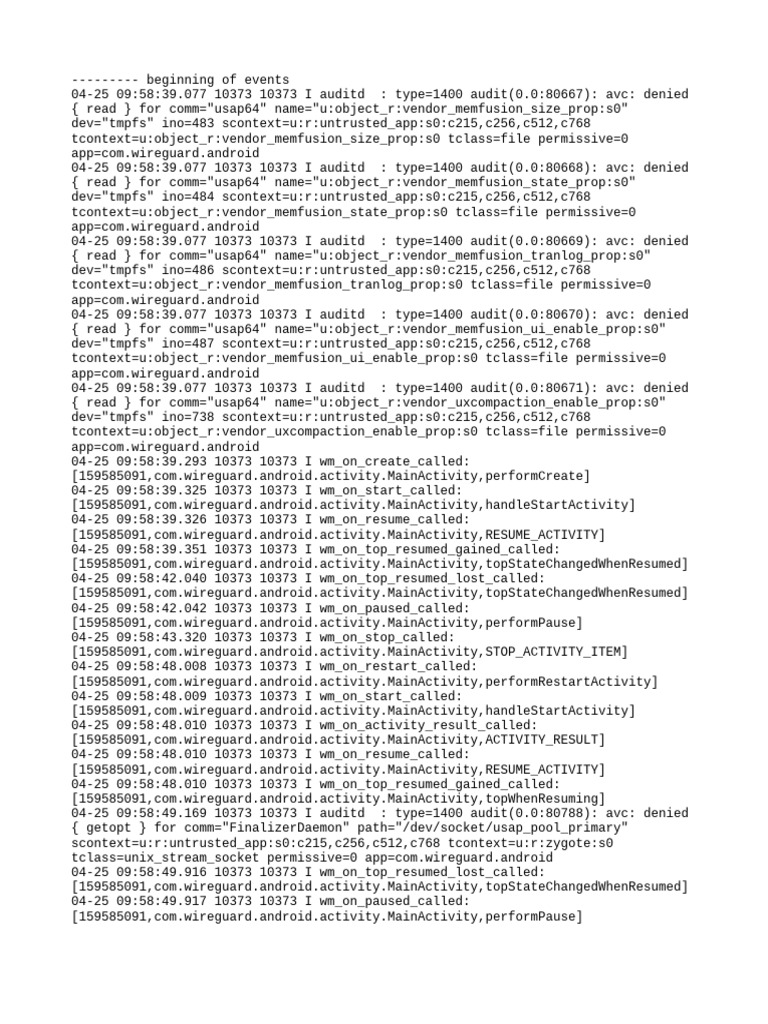 Wireguard Log | PDF | System Software | Computing