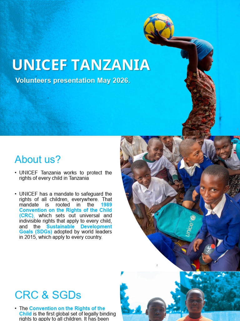 UNICEF Volunteer Induction Presentation | PDF | Convention On The ...