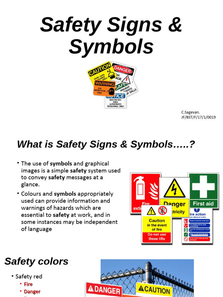 safetysignssymbolsc-180921013706-7 | PDF | Safety | Occupational Safety ...