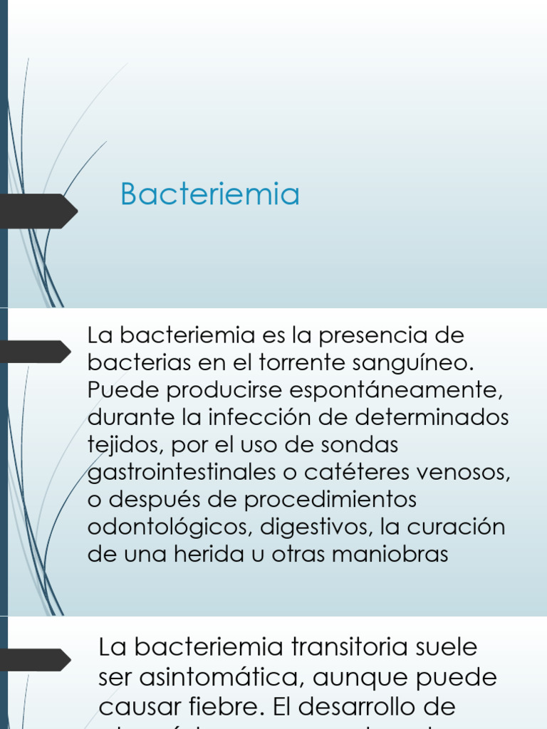 Bacteremia | PDF | Septicemia | Choque (circulatorio)