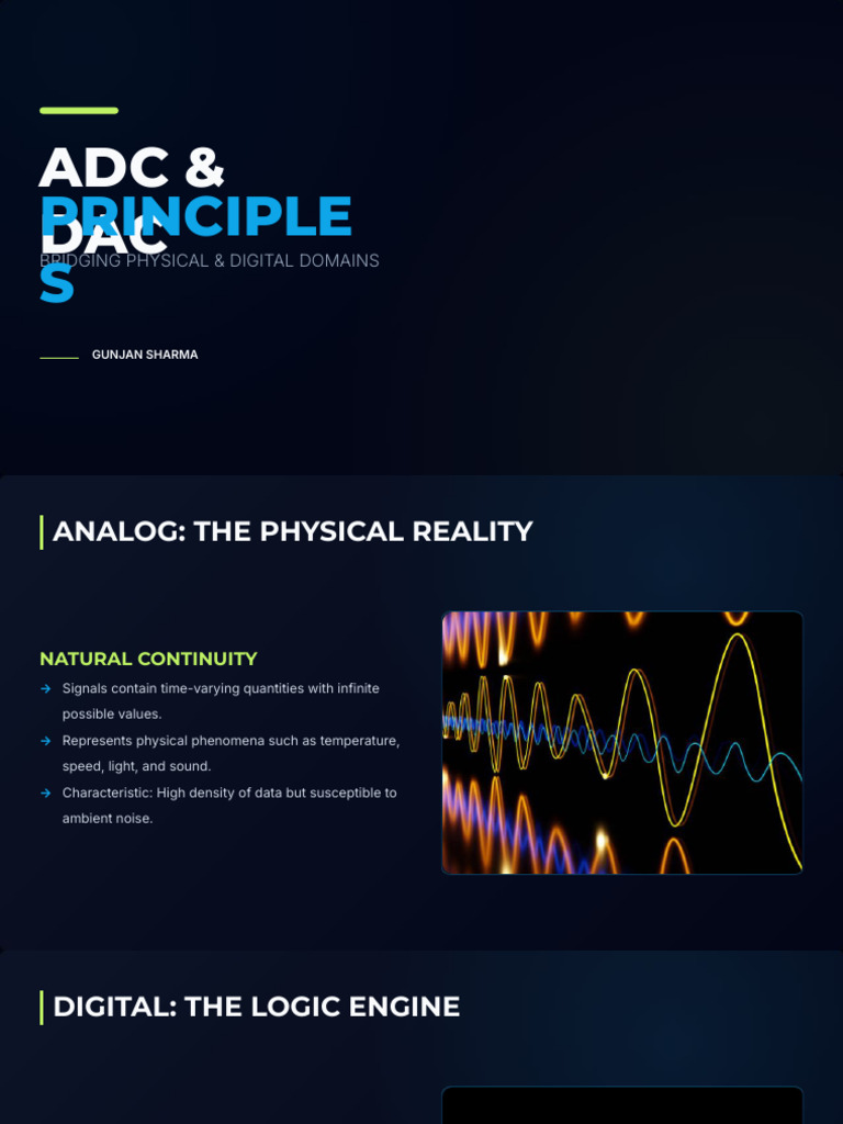 ADC & DAC Principles | PDF | Analog To Digital Converter | Digital To ...