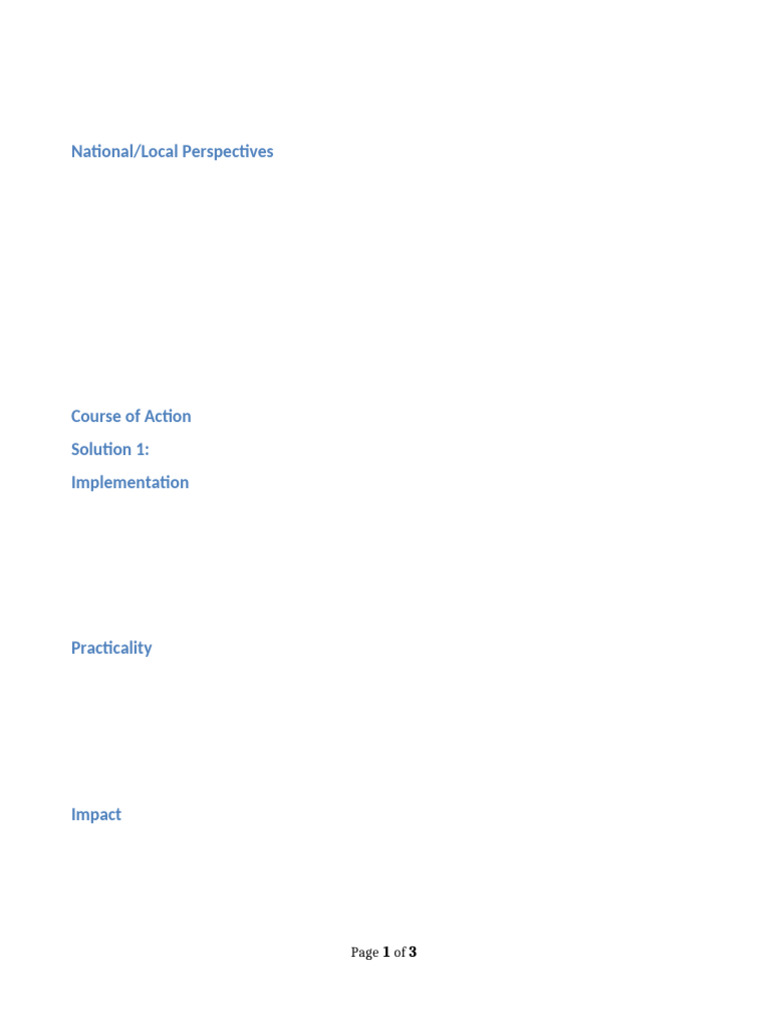 Individual Report Template 1 | PDF