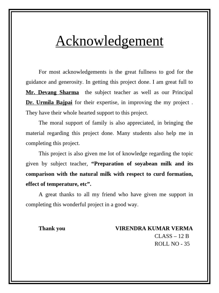 Acknowledgement - (2) | PDF
