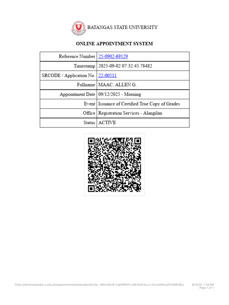 Appointment | PDF
