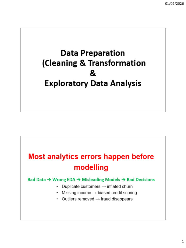 Week 3 L1 Data Cleaning and EDA Spring2026 | PDF | Dependent And ...