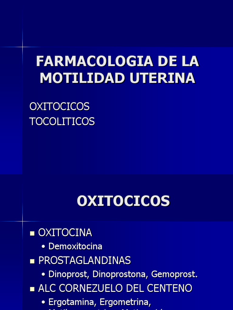 OXITOCICOS