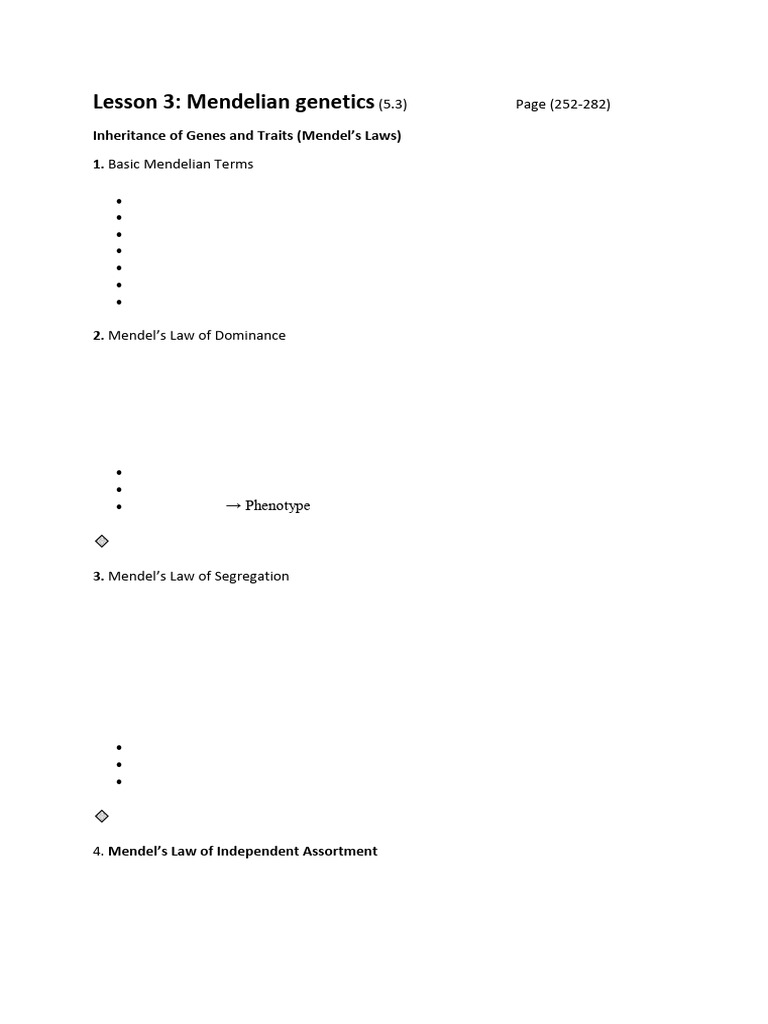 mendelian genetics | PDF | Dominance (Genetics) | Allele