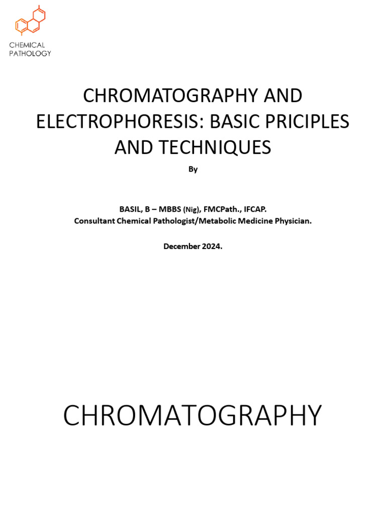 Instrumentation_ Chromatography and Electrophoresis | PDF ...