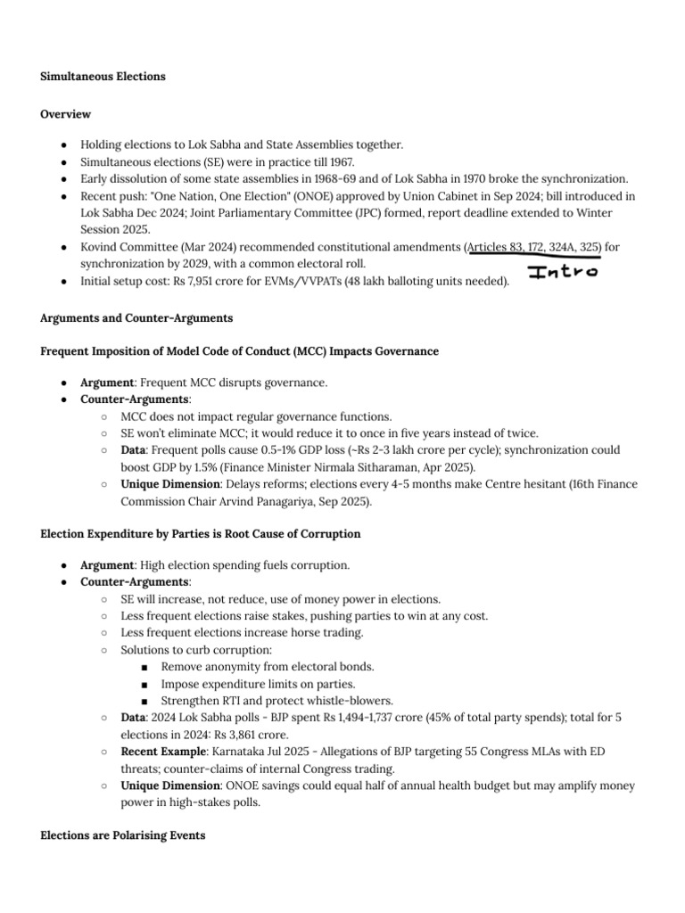 Polity Day 4 Handouts 2 | PDF | Electronic Voting | Government