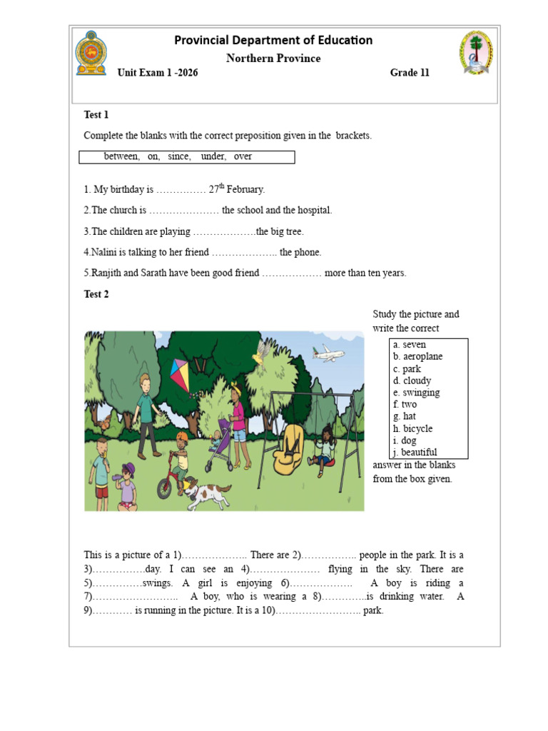 Unit Exam Eng 1_260508_085005 | PDF