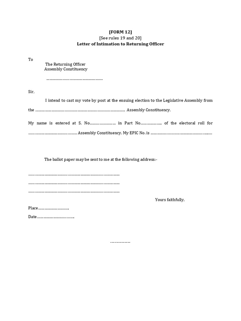 Form 12 | PDF