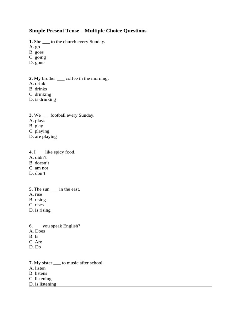 LKPD Simple Present 2 | PDF