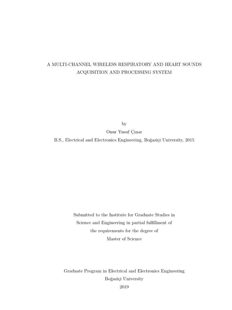 Onur MS Thesis | PDF | Electronic Filter | Computer Engineering