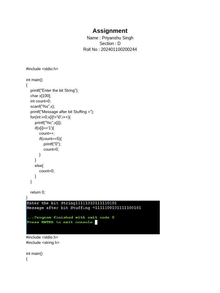 Bit and Byte Stuffing-1 | PDF