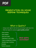 Presentation On House Keeping Techniques