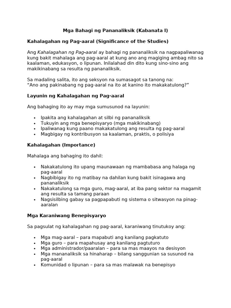 Filipino 2 Handouts 5 | PDF