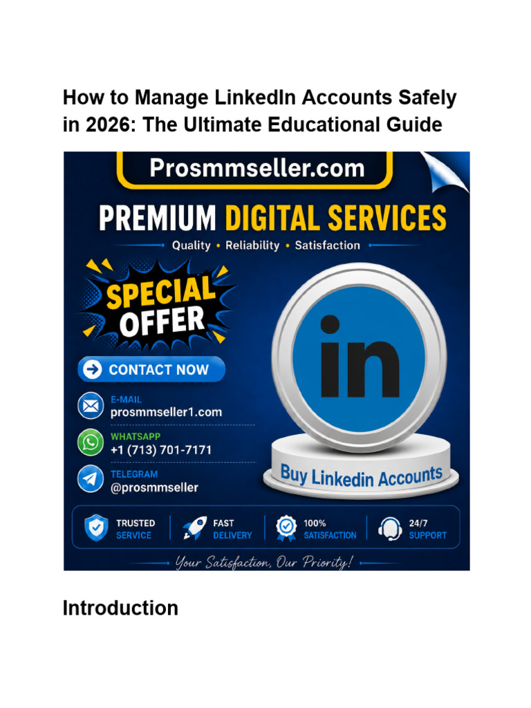 Top 5 Websites to Purchasr LinkedIn Accounts Safely_ Insights ...