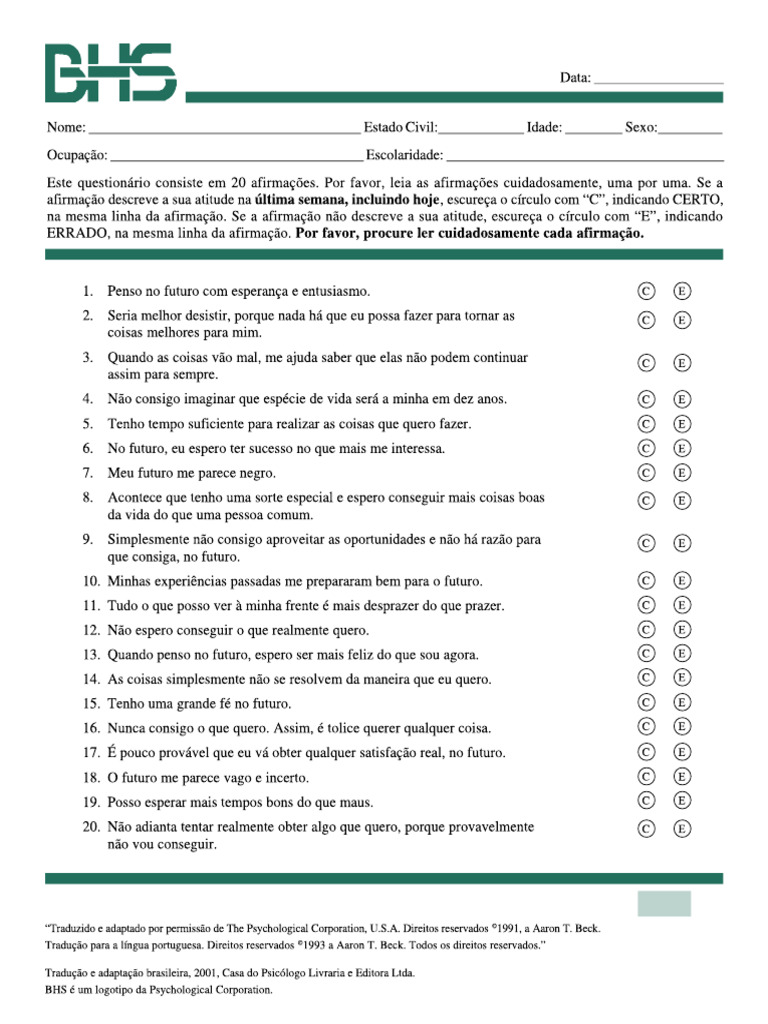 BHS | PDF