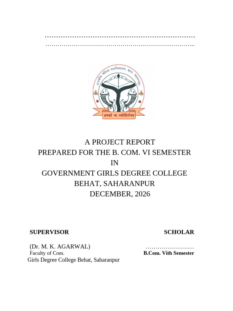 Project Front Page | PDF