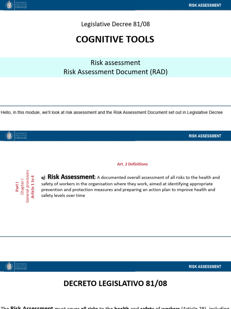 Ud10 - Risk Assessment | PDF | Occupational Safety And Health | Risk ...
