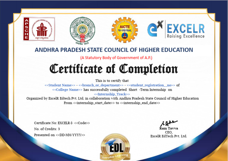 STI - ExcelR - Sample Certificate- V2 | PDF