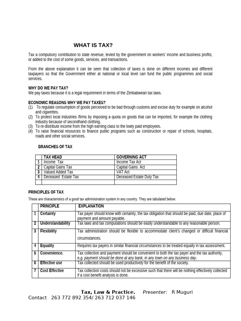 INTRODUCTION TO INCOME TAX | PDF | Taxes | Taxation In The United States