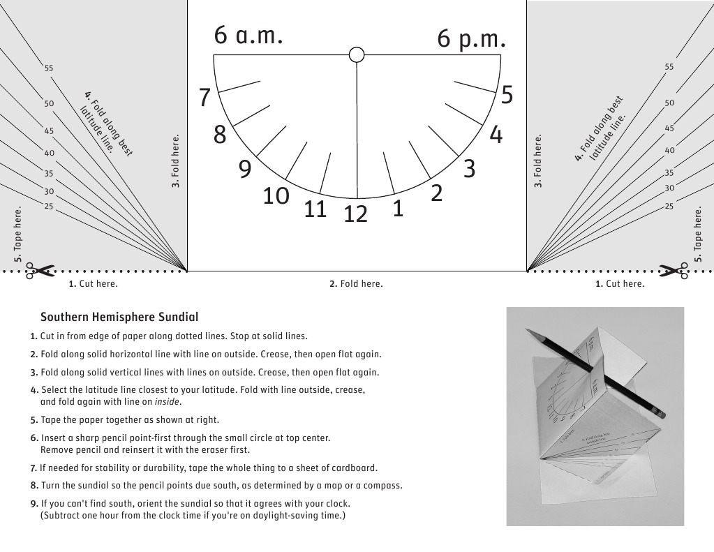 DIY Southern Hemisphere Sundial Guide | PDF | Applied And ...