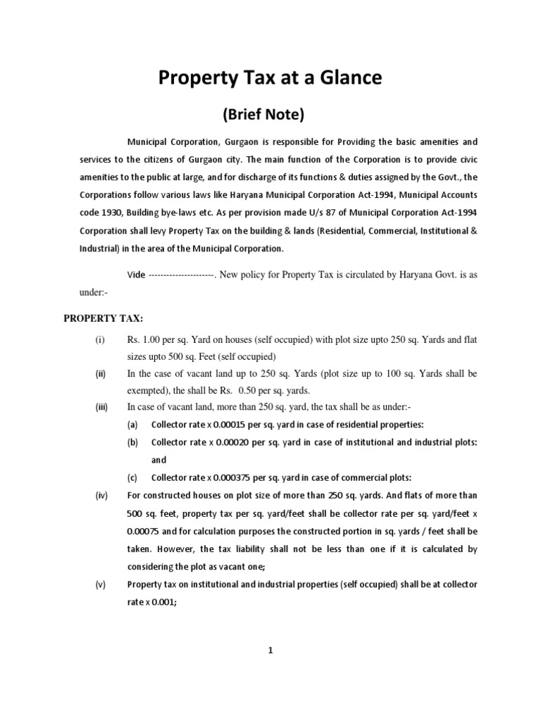 House Tax Formula Download Free PDF Property Tax Public Finance