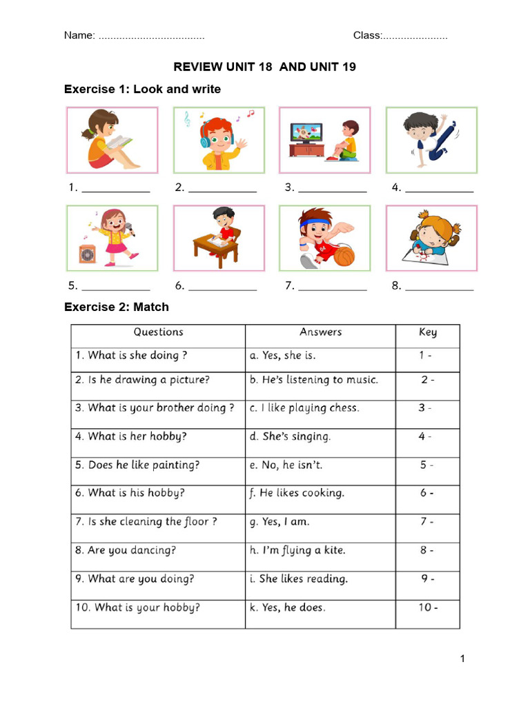 Review Unit 18 and Unit 19 | PDF