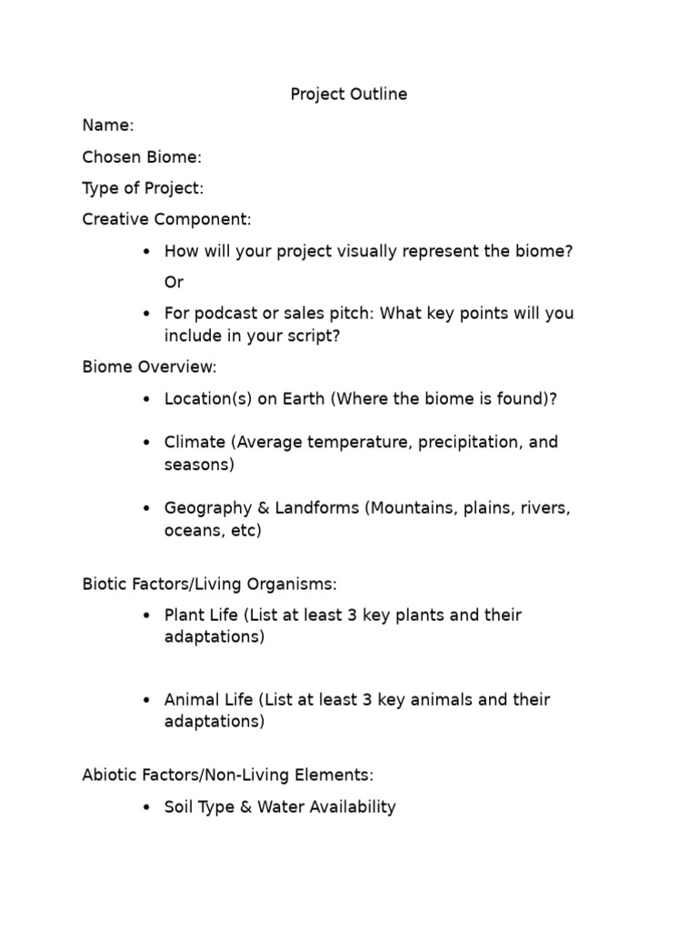 Project Outline-1 3 | PDF