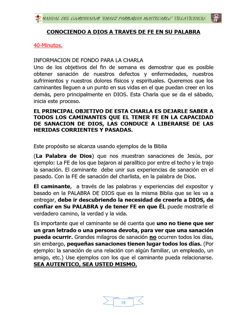 3. Conociendo a Dios a Traves de Fe en Su Palabra | PDF | Biblia | Fe