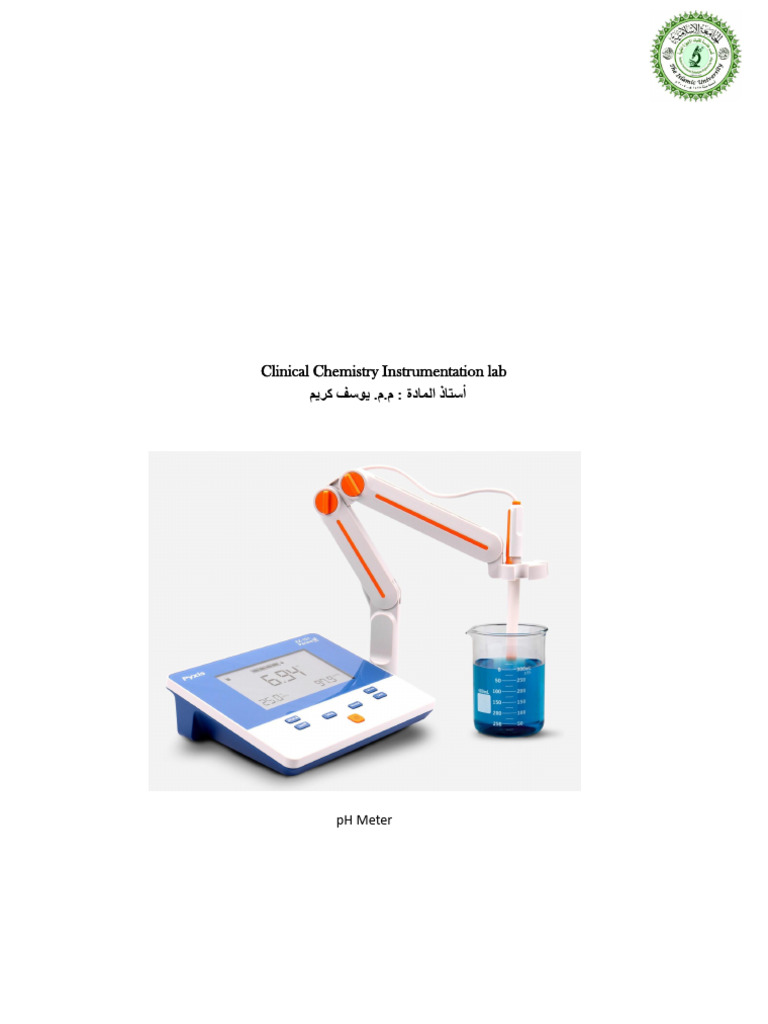 LAB 2 Clinical chemistry | PDF | Ph | Applied And Interdisciplinary Physics