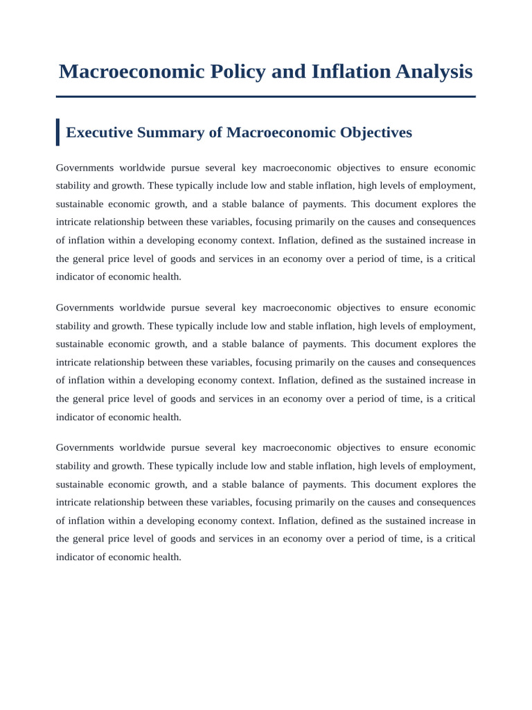 Macroeconomic_Policy_and_Inflation_Analysis | PDF | Fiscal Policy ...