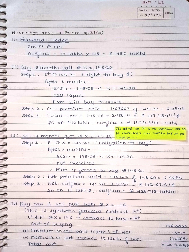 Rm Class 1 Class Notes | PDF